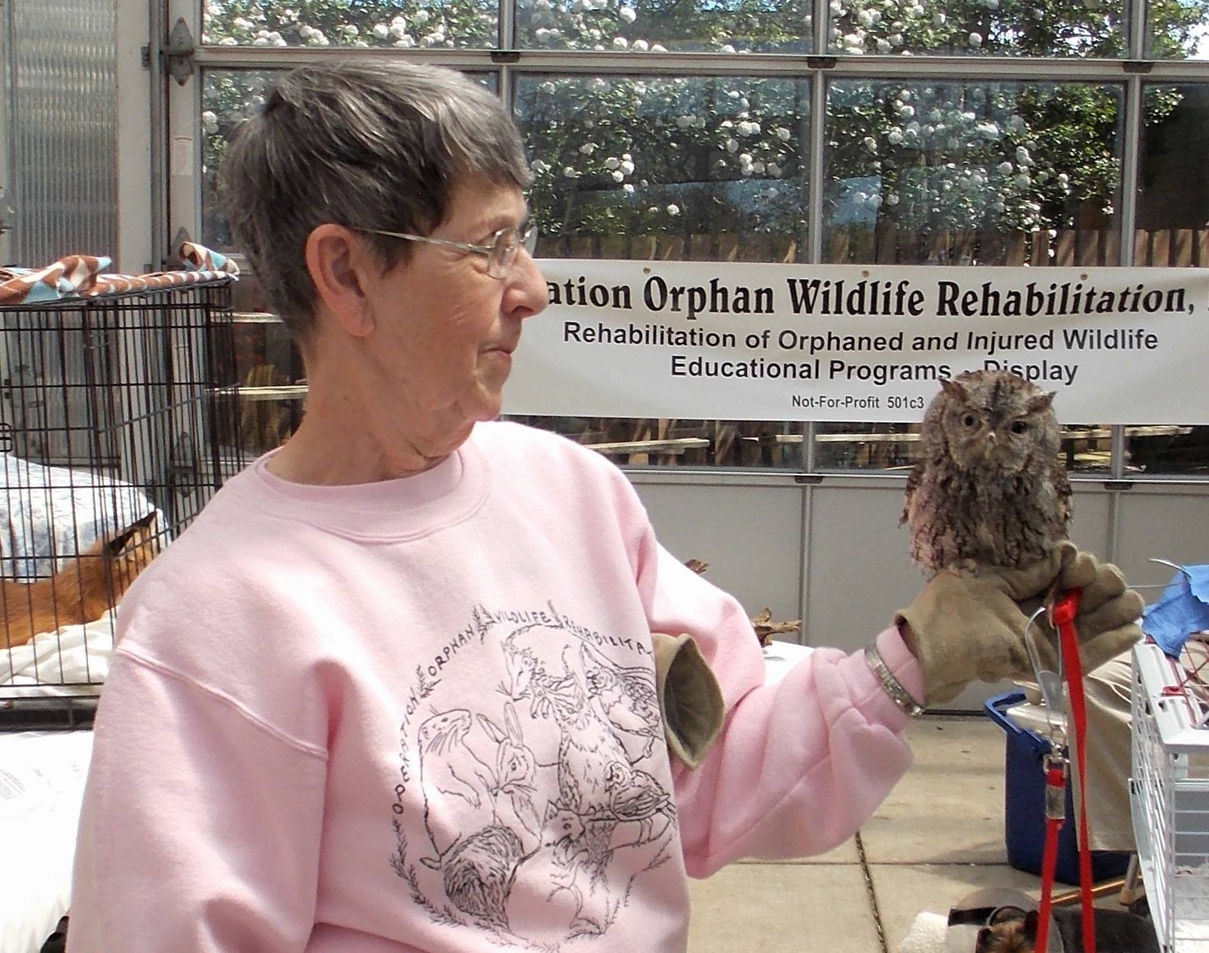 Fran with owl